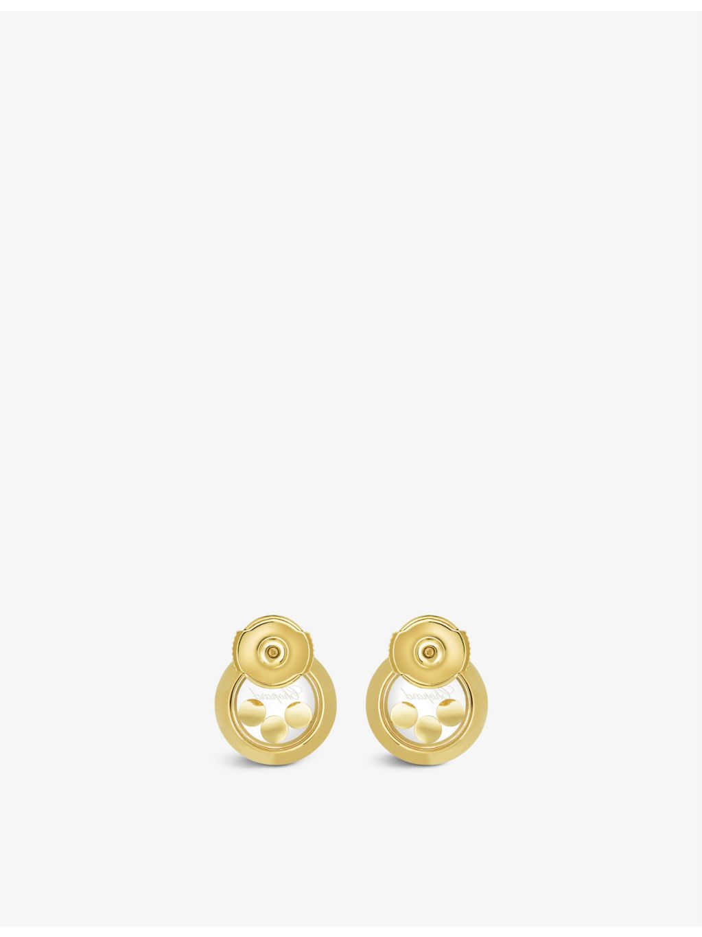 Chopard 18ct yellow gold diamond earrings 0.30ct (British brand)