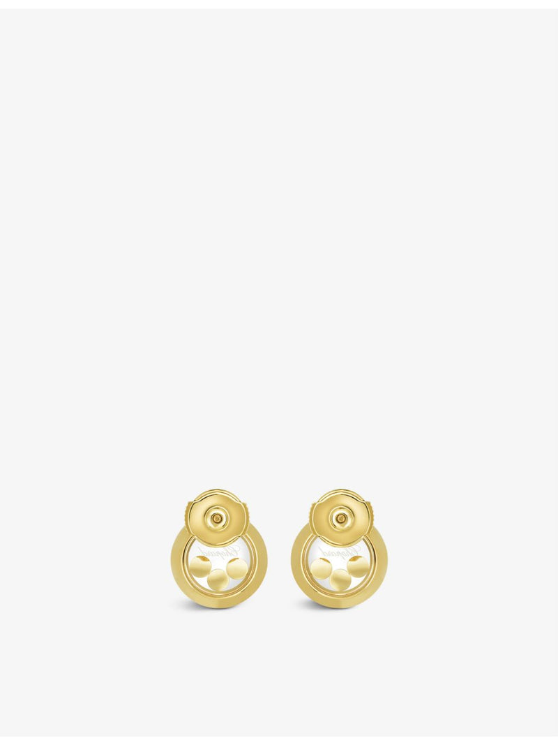 Chopard 18ct yellow gold diamond earrings 0.30ct (British brand)