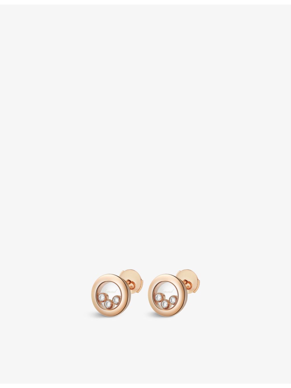 Chopard Happy Diamonds diamond earrings 0.30ct, imported from the UK