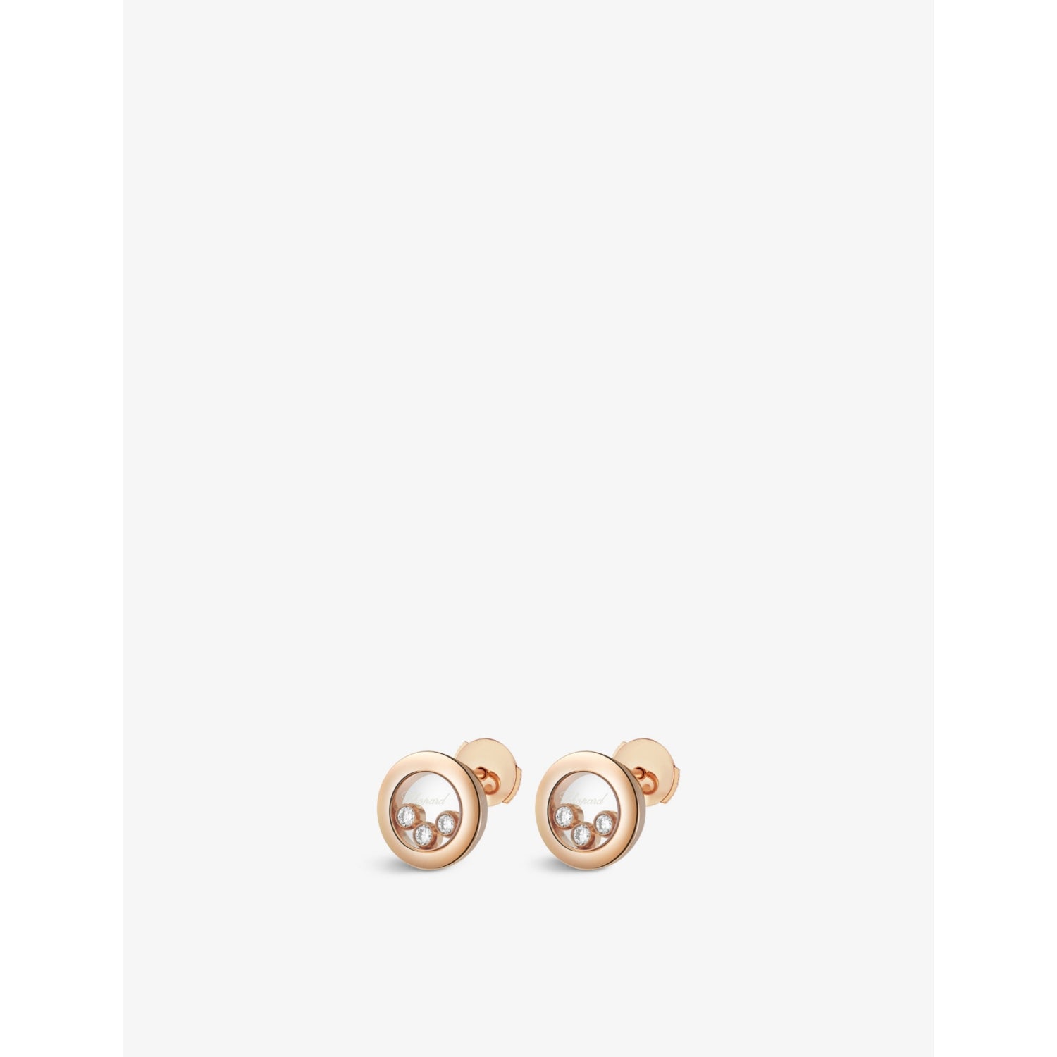 Chopard Happy Diamonds diamond earrings 0.30ct, imported from the UK