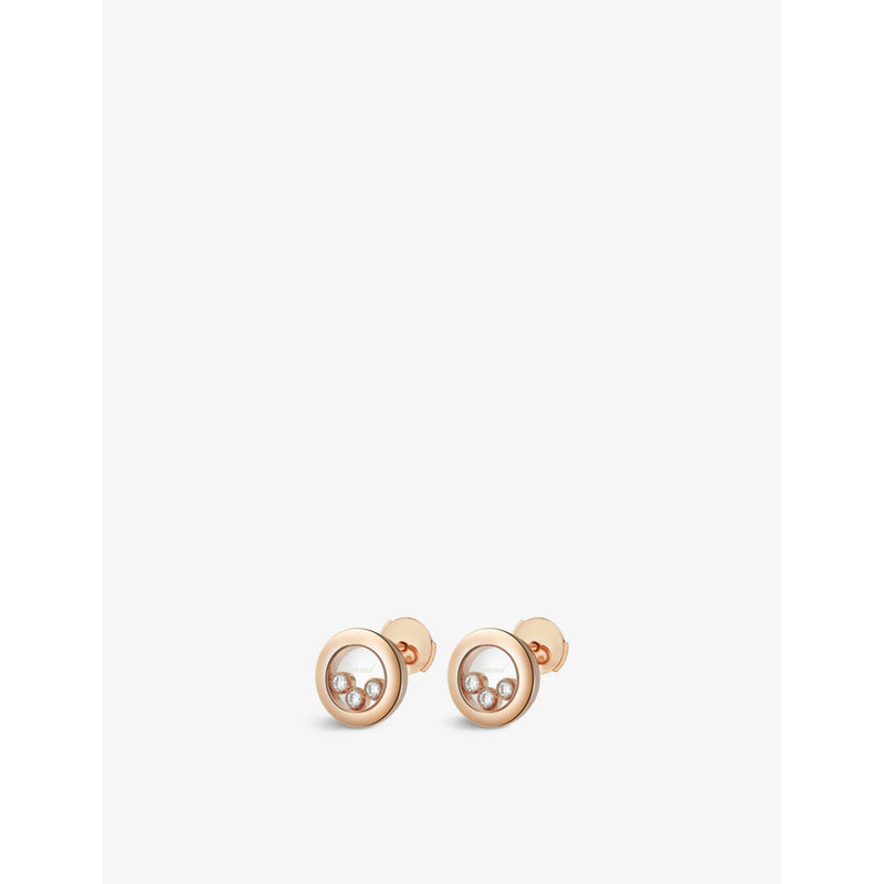 Chopard Happy Diamonds diamond earrings 0.30ct, imported from the UK