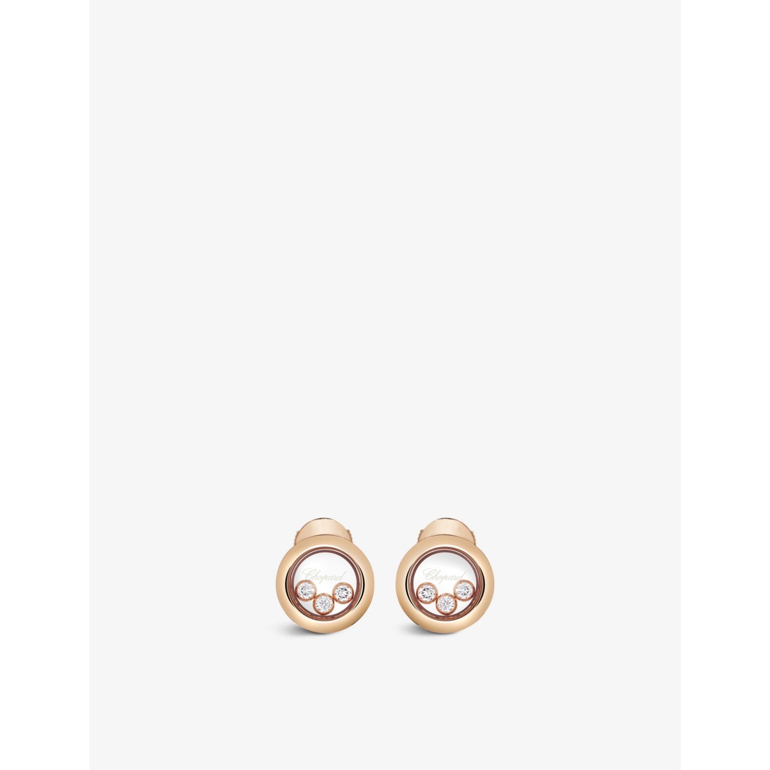 Chopard Happy Diamonds diamond earrings 0.30ct, imported from the UK