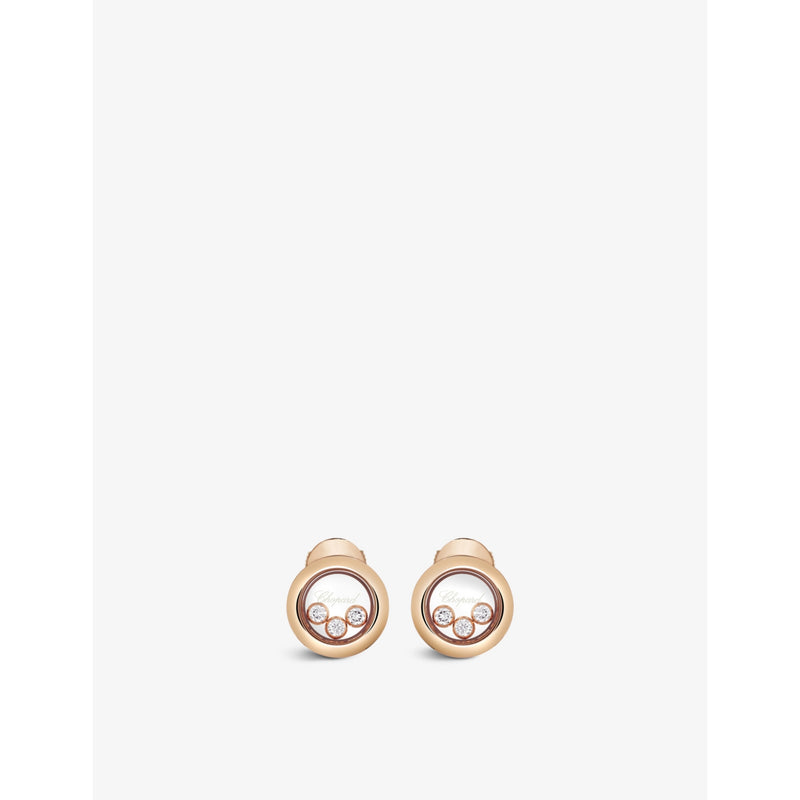 Chopard Happy Diamonds diamond earrings 0.30ct, imported from the UK
