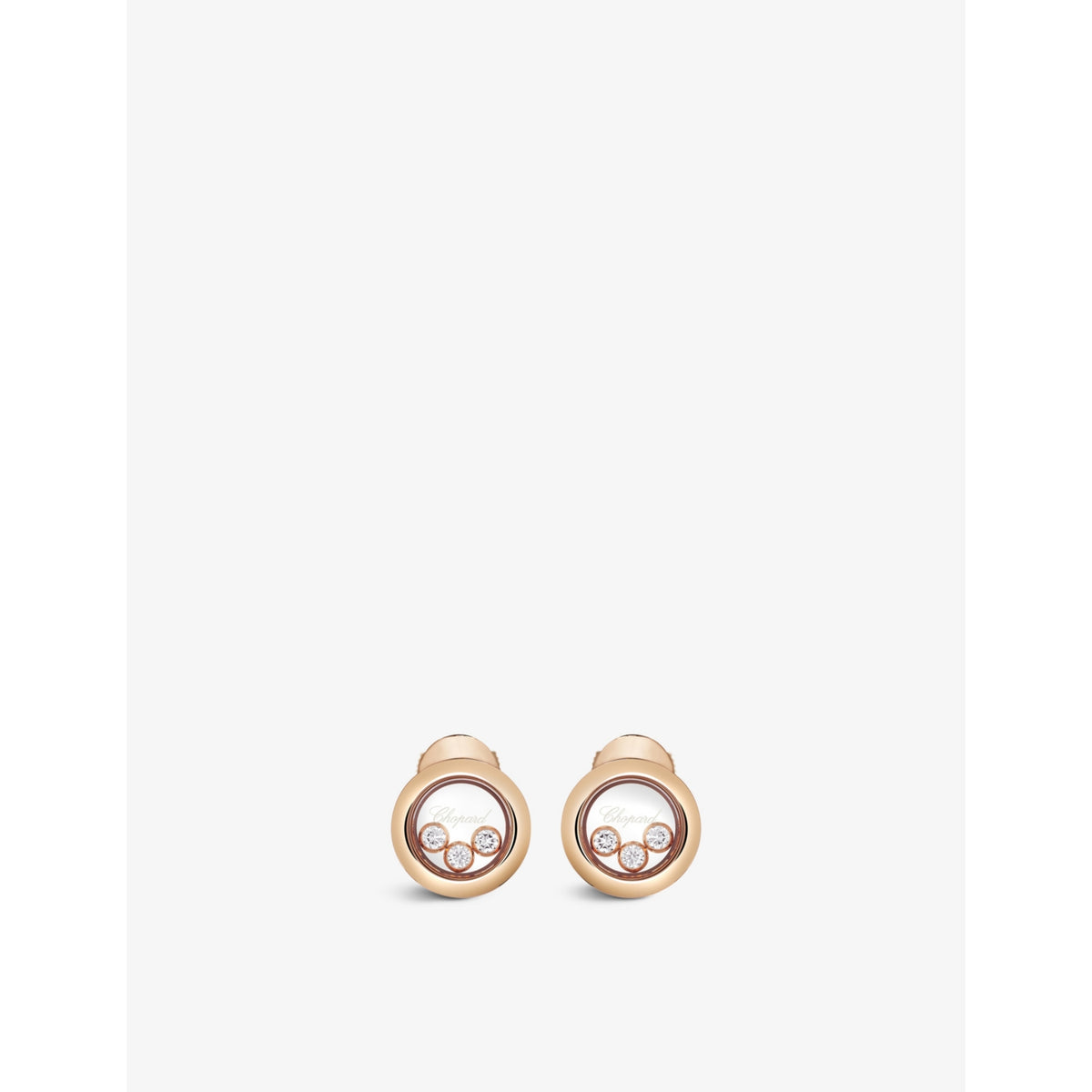Chopard Happy Diamonds diamond earrings 0.30ct, imported from the UK
