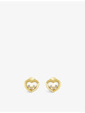 Chopard Happy Diamonds 18ct yellow gold diamond earrings (British brand)