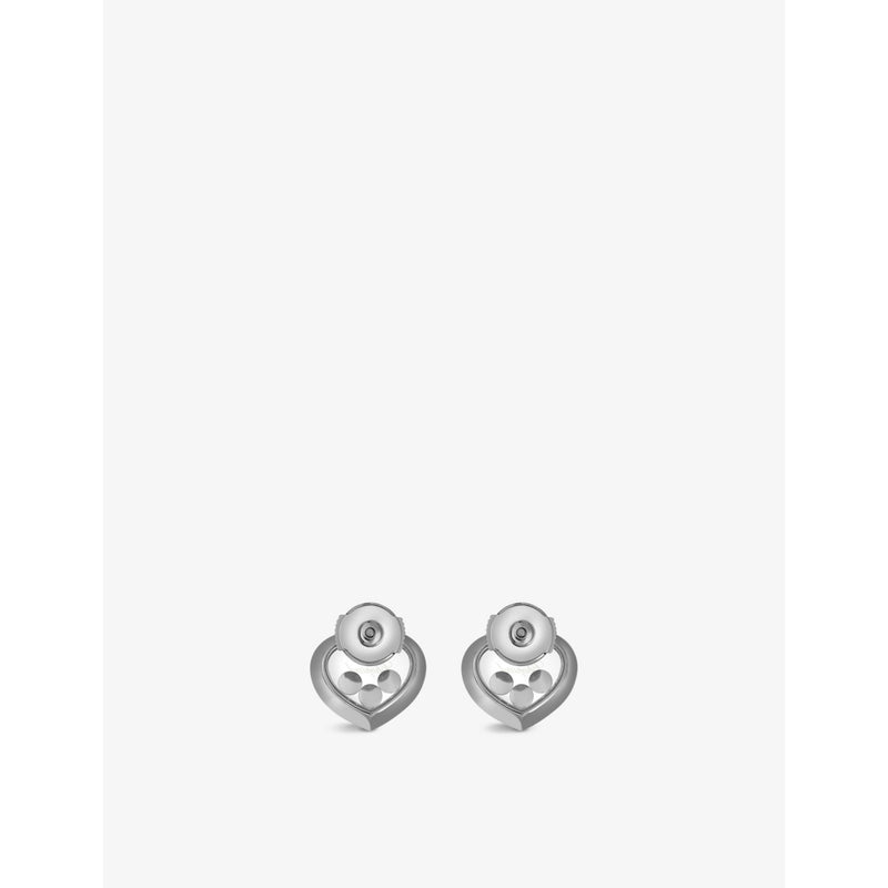 Chopard Happy Diamonds earrings 18ct white gold 0.3ct diamond, UK version