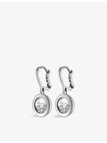 Chopard 18ct white gold diamond drop earrings 0.30ct, imported from the UK