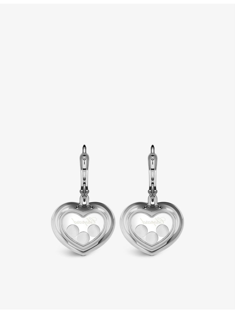 Chopard Happy Diamonds 18ct white gold diamond earrings, UK version