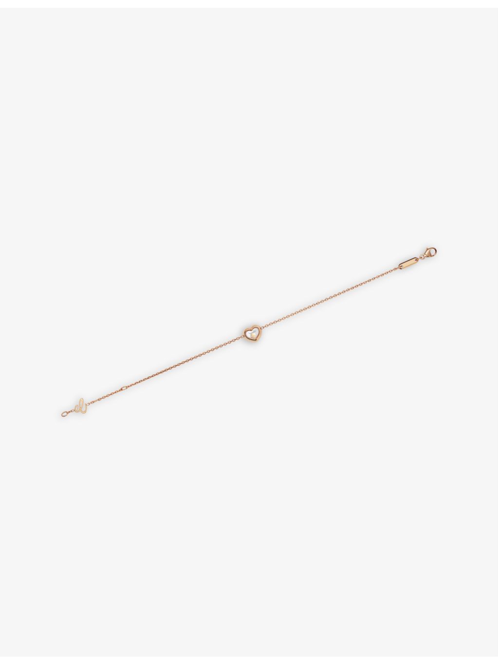 Chopard Happy Diamonds Icons 18ct rose-gold diamond bracelet, UK version