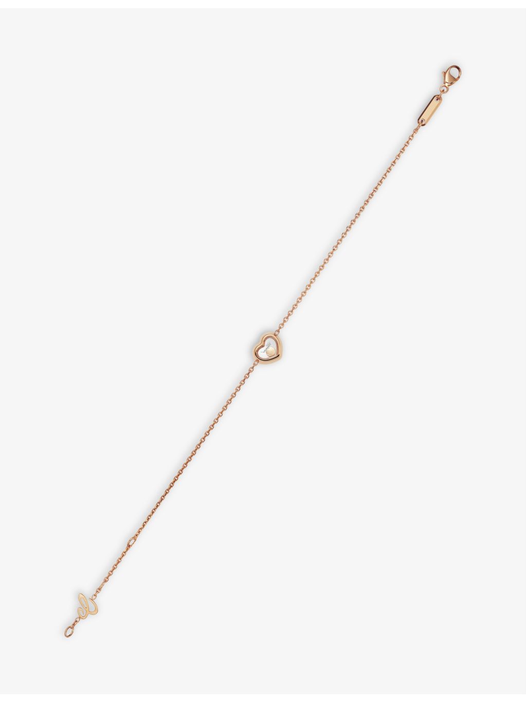 Chopard Happy Diamonds Icons 18ct rose-gold diamond bracelet, UK version