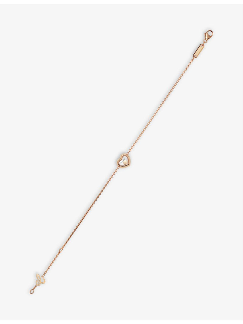 Chopard Happy Diamonds Icons 18ct rose-gold diamond bracelet, UK version