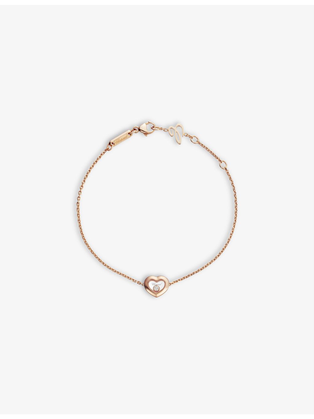 Chopard Happy Diamonds Icons 18ct rose-gold diamond bracelet, UK version