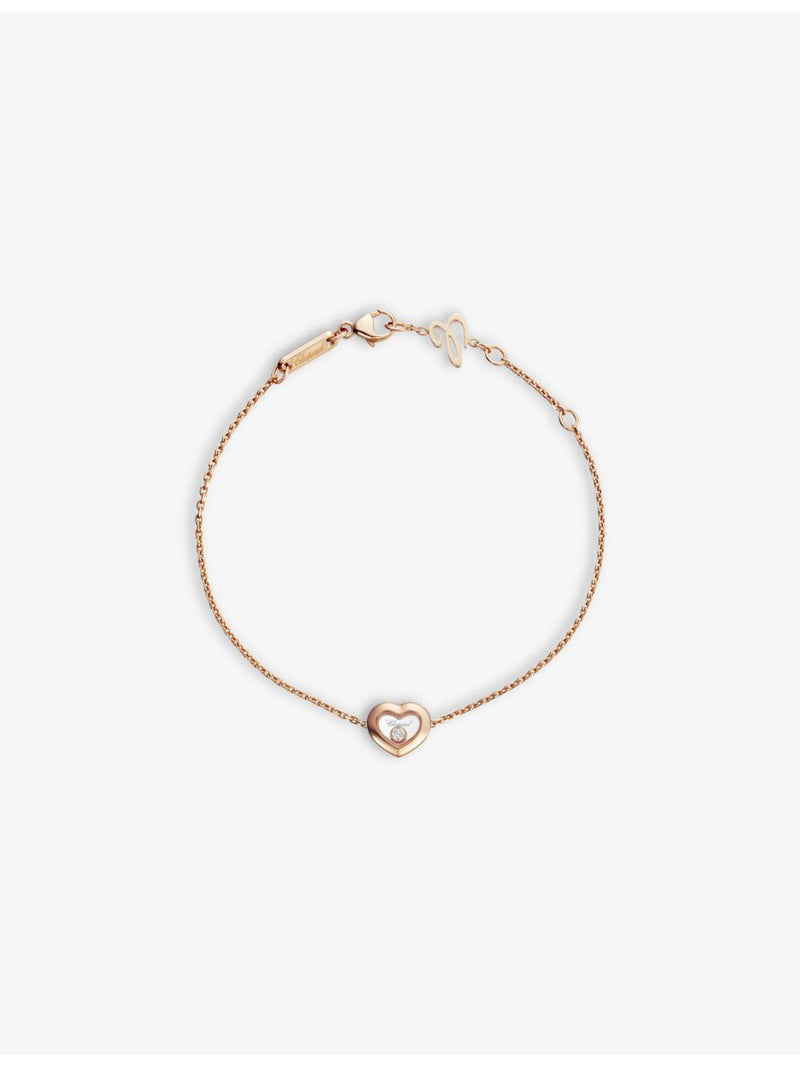 Chopard Happy Diamonds Icons 18ct rose-gold diamond bracelet, UK version