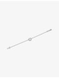 Chopard white-gold diamond bracelet 0.15ct heart charm, imported from the UK