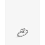 Happy Diamonds Icons 18ct white-gold and 0.05ct diamond ring - 53mm