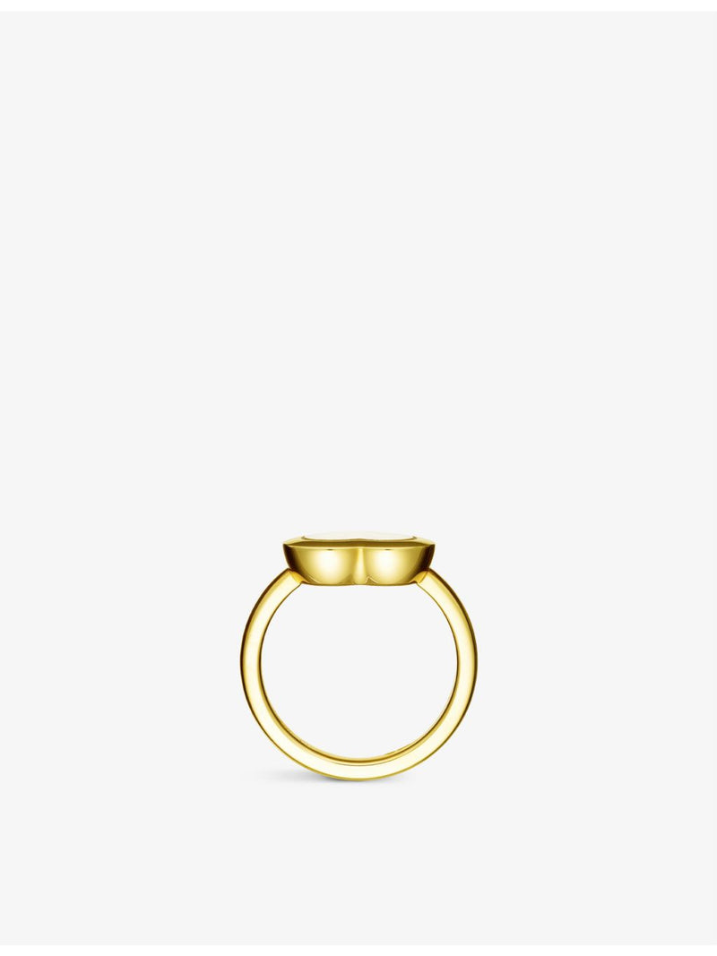Chopard Happy Diamonds Icons ring 18ct yellow gold 0.15ct diamond (British brand)