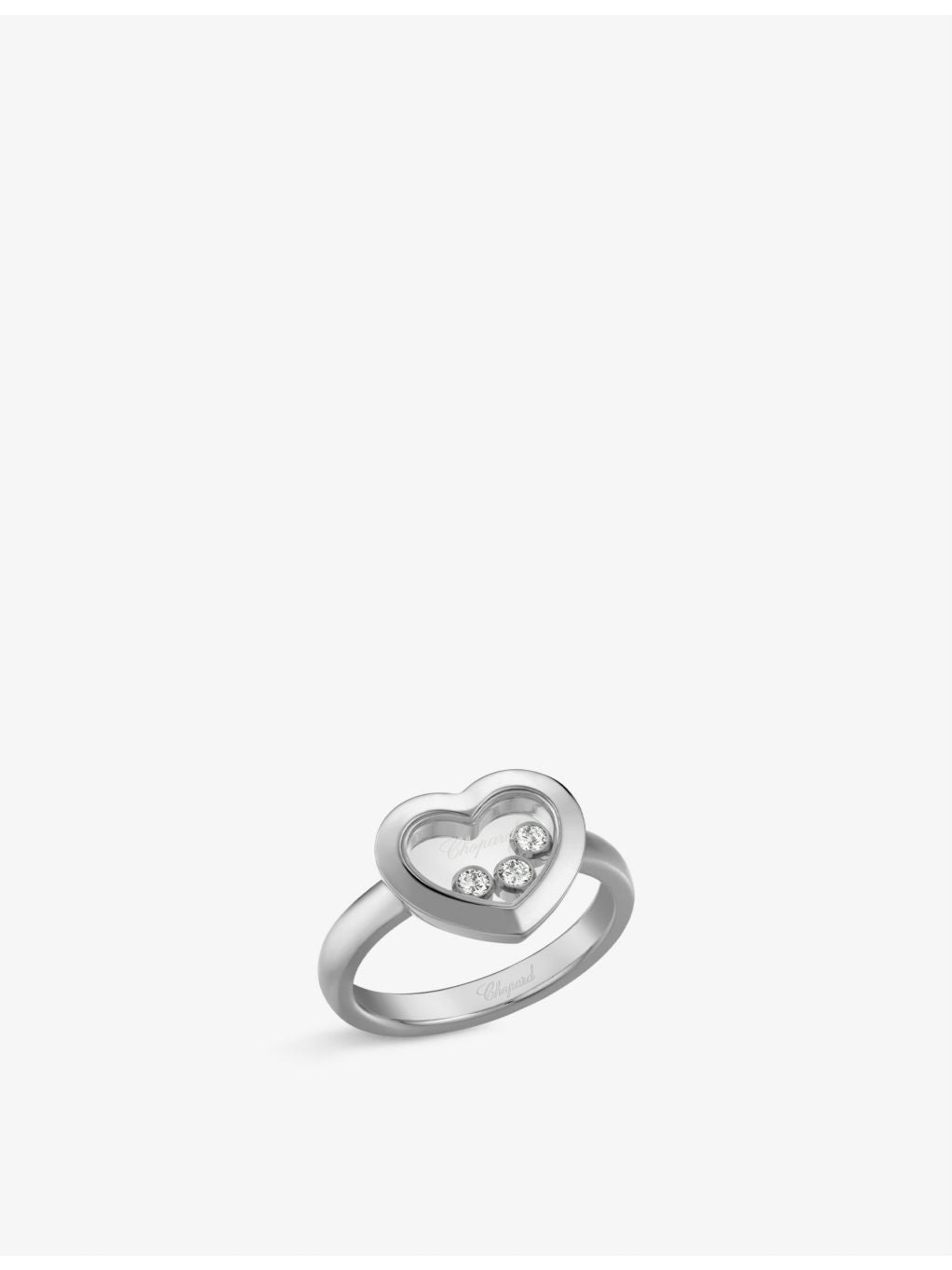 Chopard white-gold diamond ring 0.15ct brilliant-cut - British product