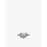 Happy Diamonds Icons 18ct White-Gold and 0.15ct Brilliant-Cut Diamond Ring - 53mm