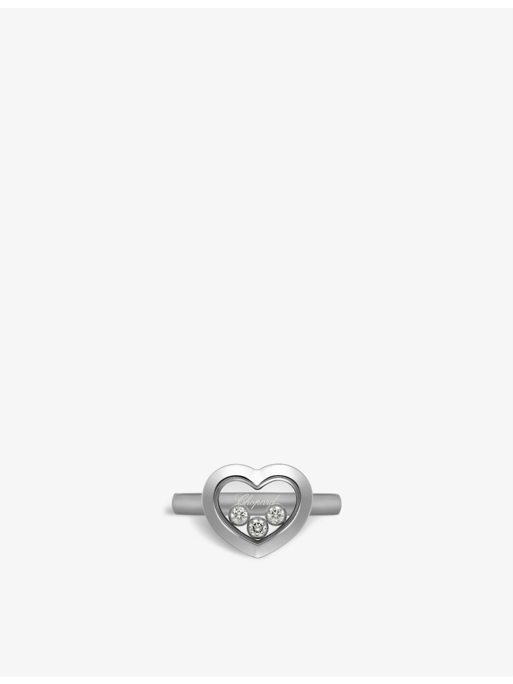 Chopard white-gold diamond ring 0.15ct brilliant-cut - British product