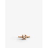 Chopard diamond ring 18ct rose gold 0.05ct (British brand)