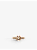 Chopard diamond ring 18ct rose gold 0.05ct (British brand)