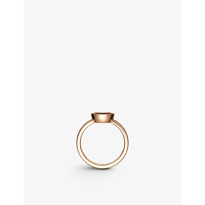 Chopard diamond ring 18ct rose gold 0.05ct (British brand)