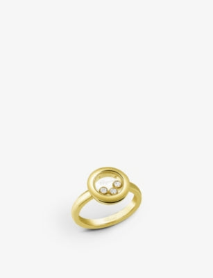 Chopard Happy Diamonds Icons 18ct Yellow-Gold and 0.15ct Diamond Ring