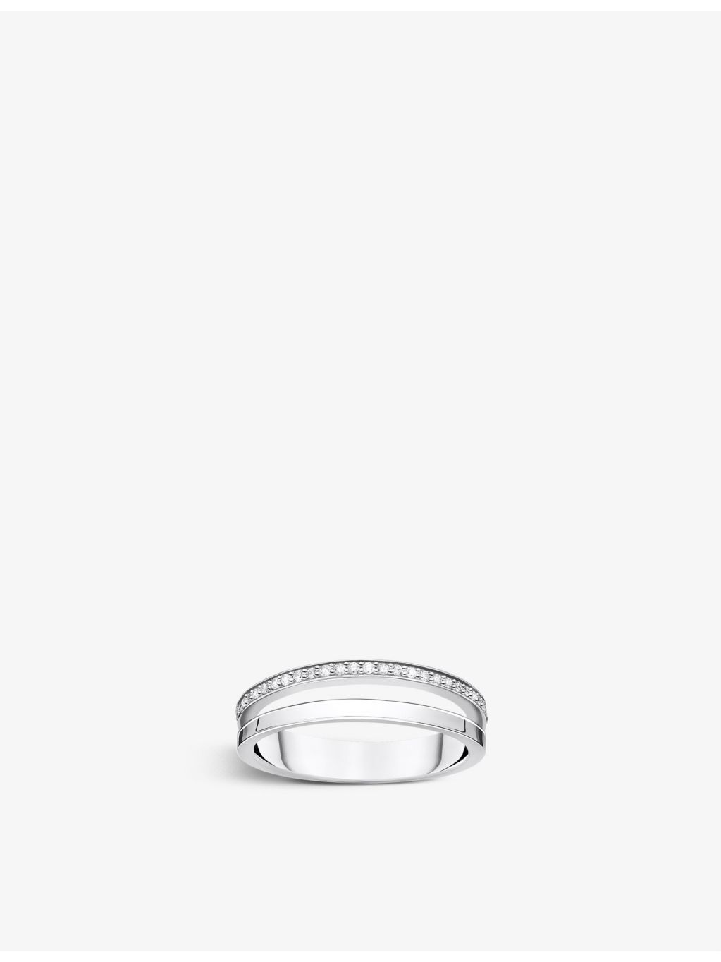Thomas Sabo sterling-silver zirconia ring - British product