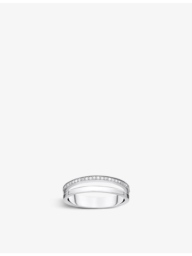 Thomas Sabo sterling-silver zirconia ring - British product
