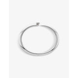 Tusk Sabre sterling silver and diamond bangle - S