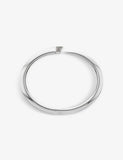 Shaune Leane Tusk Sabre Sterling Silver and Diamond Bangle