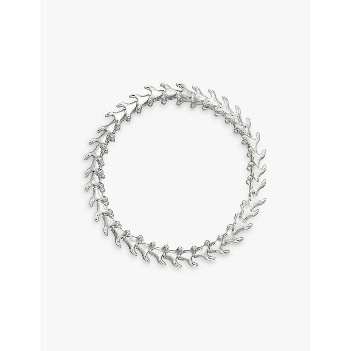 Serpent Trace slim sterling silver bracelet - S
