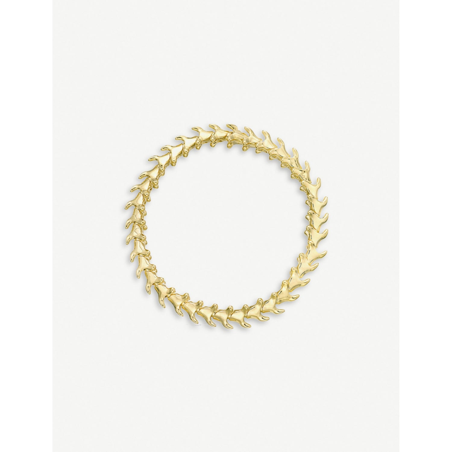 Serpent Trace yellow-gold vermeil bracelet - S