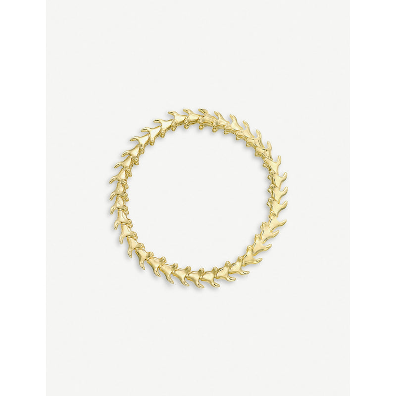 Serpent Trace yellow-gold vermeil bracelet - S
