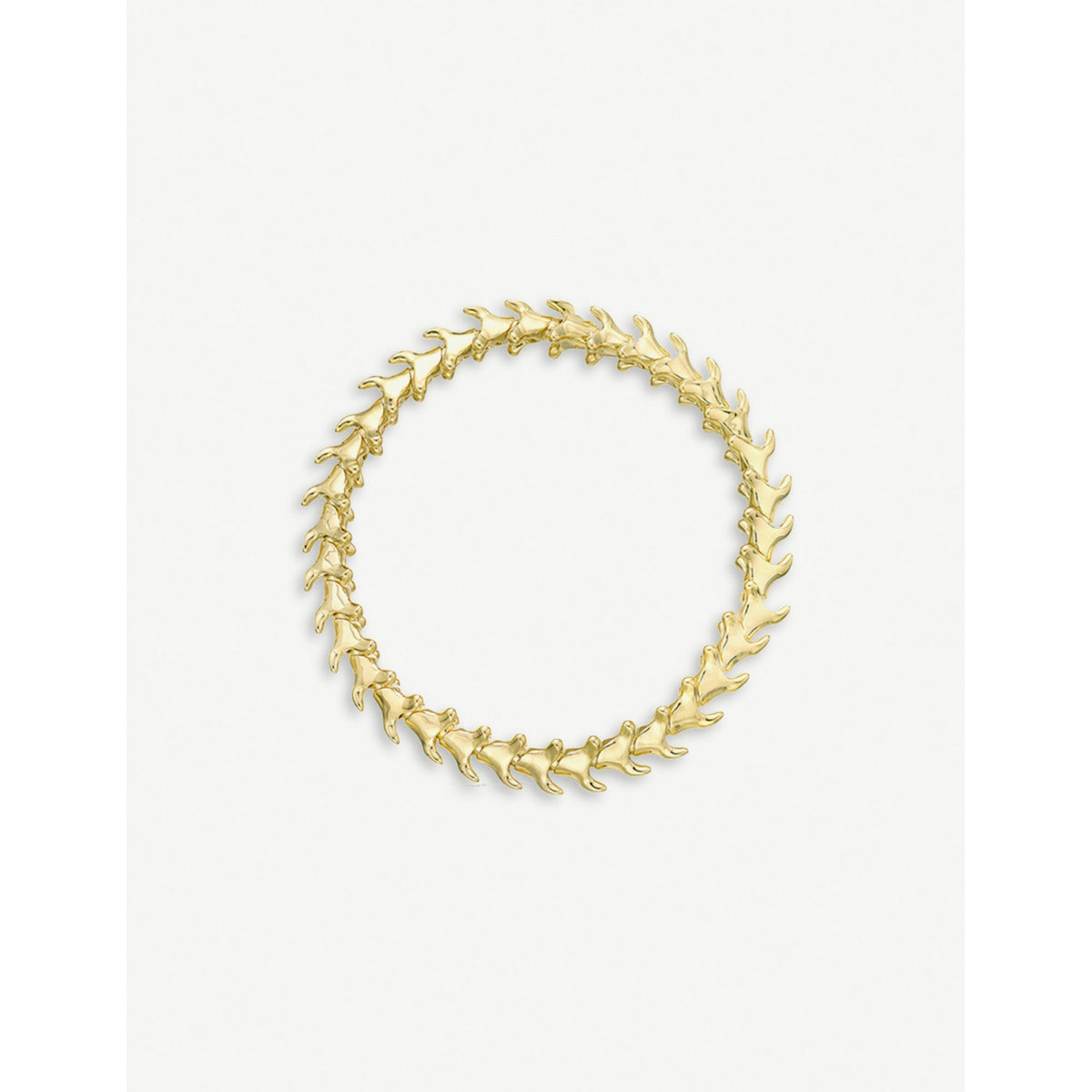 Serpent Trace yellow-gold vermeil bracelet - S