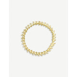 Serpent Trace yellow-gold vermeil bracelet - S
