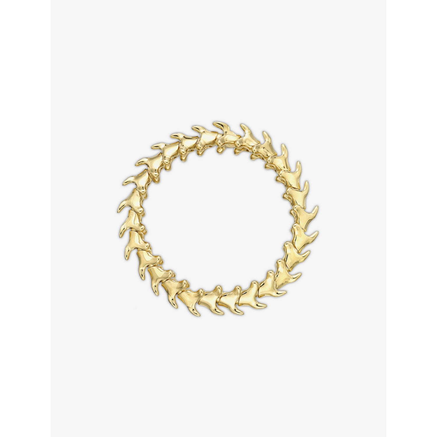 Serpent Trace yellow gold-vermeil bracelet - S