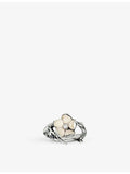 Shaun Leane cherry blossom sterling silver ring with diamond - British product