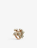 Shaun Leane Cherry Blossom Full Flower Rose Gold-Plated Vermeil and Diamond Ring