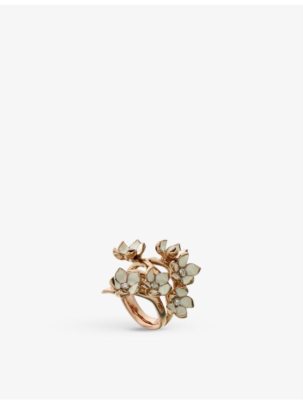 Shaun Leane Cherry Blossom diamond ring 29mm (British brand)