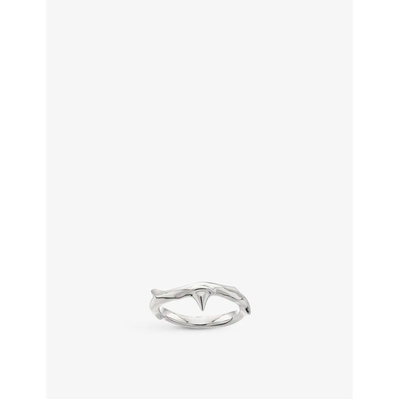 Rose Thorn sterling silver ring - M