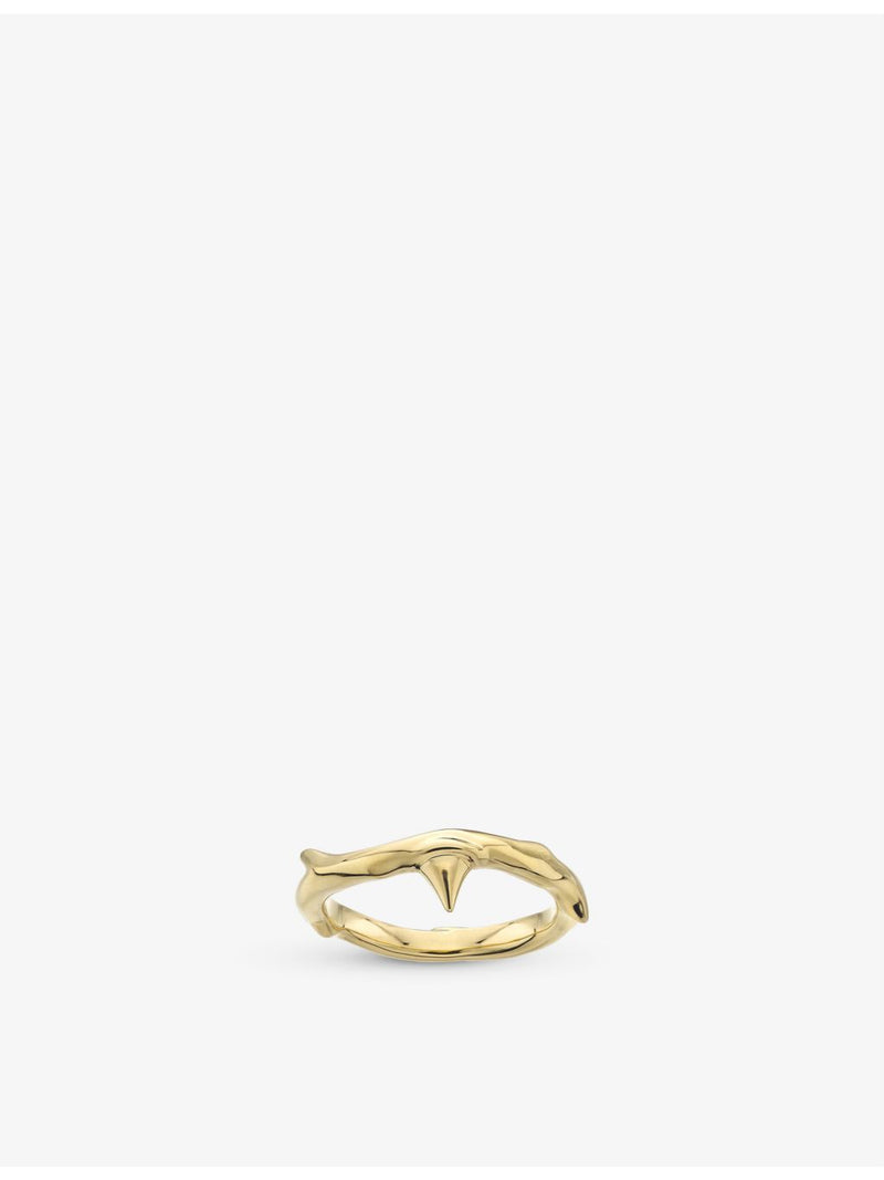 Shaun Leane yellow gold-plated vermeil ring with thorn design (British brand)