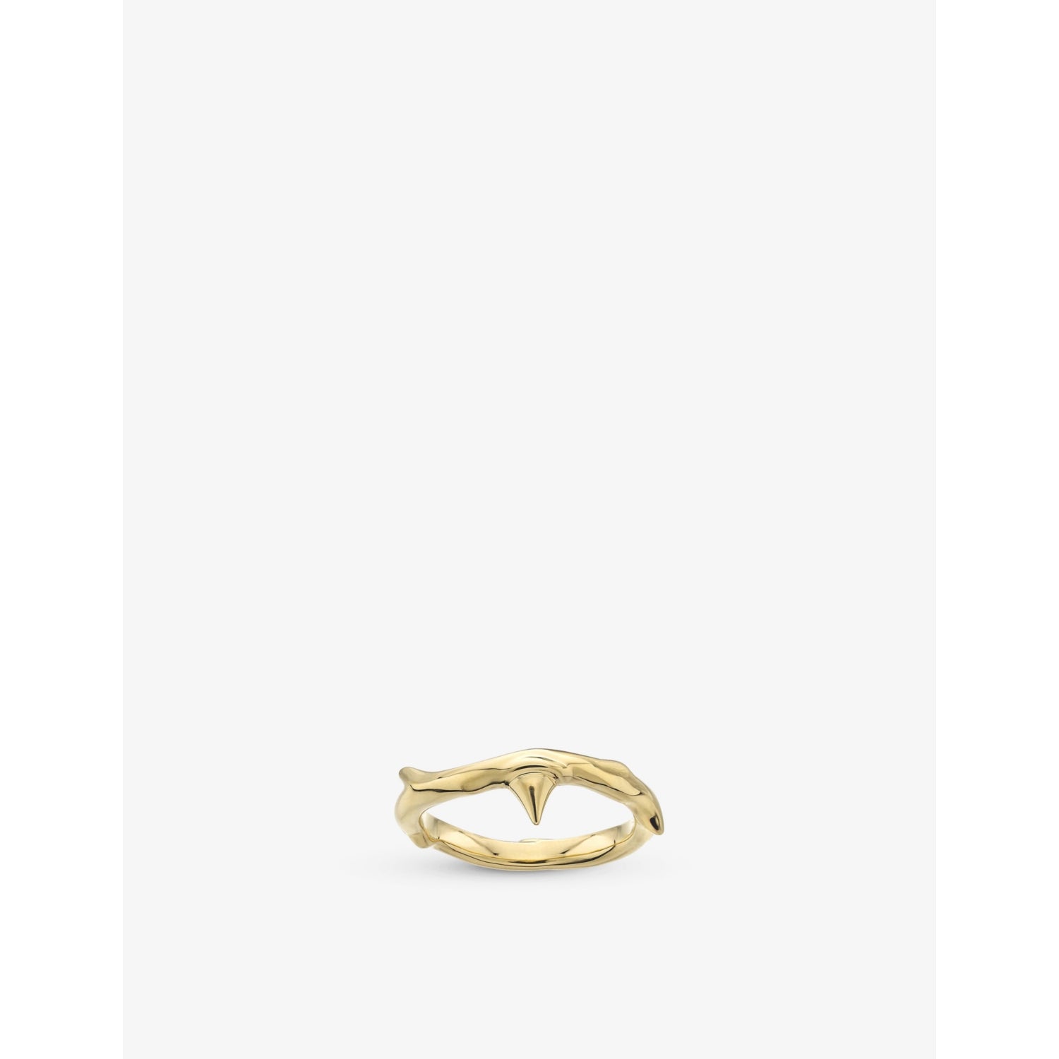 Rose Thorn yellow gold-plated vermeil ring - M