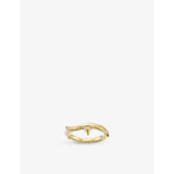 Rose Thorn yellow gold-plated vermeil ring - M