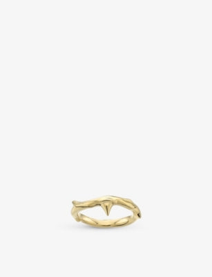 Shaun Leane Rose Thorn Yellow Gold-Plated Vermeil Ring