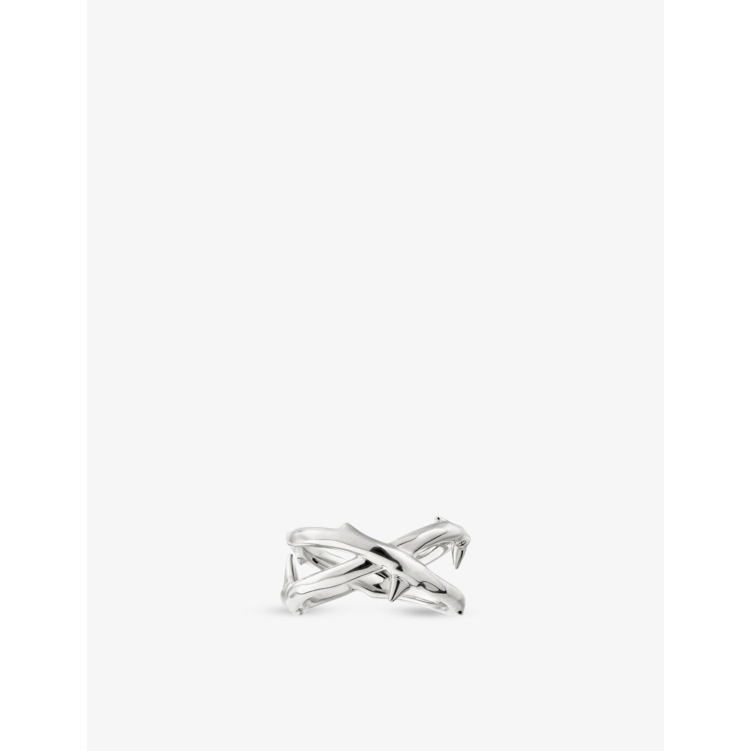 Rose Thorn sterling silver ring - M