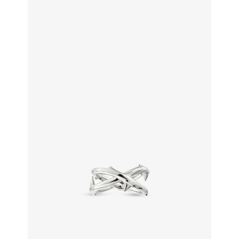 Rose Thorn sterling silver ring - M