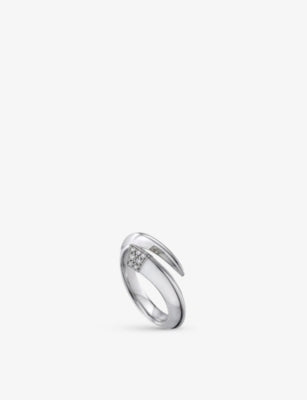 Shaun Leane Tusk Sterling Silver and Diamond Ring