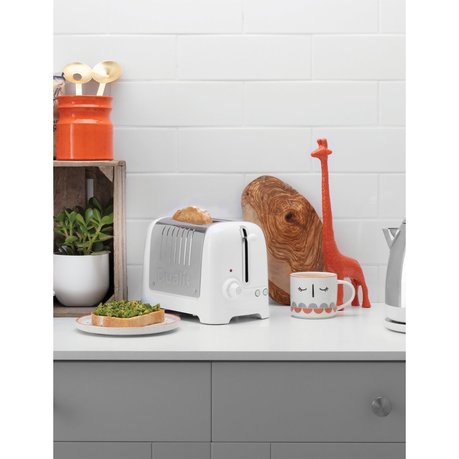Dualit Lite 2-slot stainless steel toaster - British product