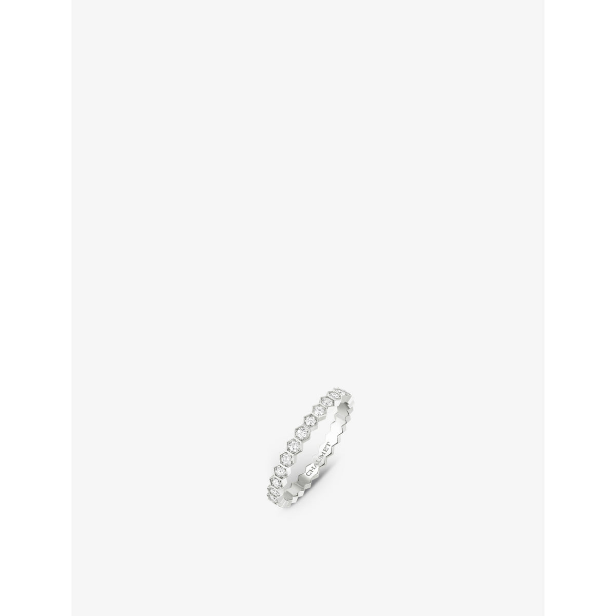 Bee de Chaumet 18ct white-gold and 0.43ct diamond ring - 53mm